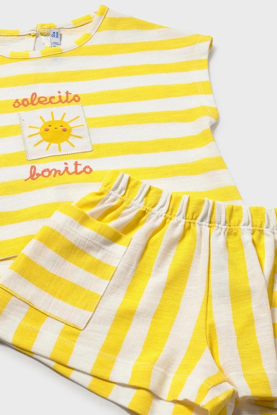 Dievča Detská bavlnená súprava Mayoral 1208.4K.Baby.PPY2 žltá