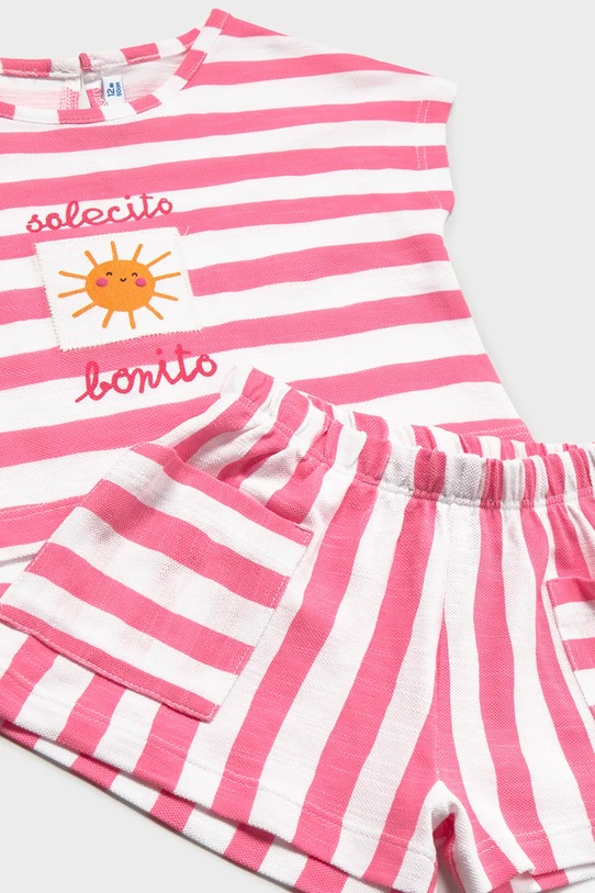 Dziewczynka Mayoral komplet bawełniany niemowlęcy 1208.4K.Baby.PPY2 różowy