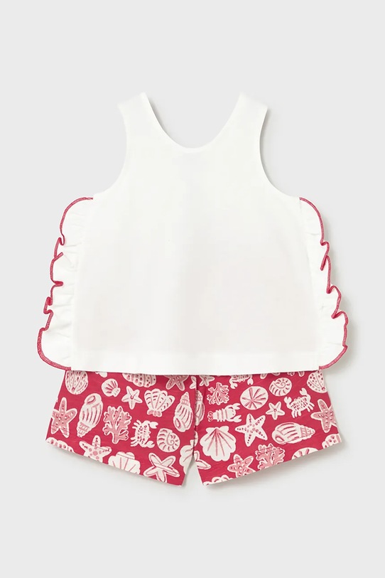 Dziewczynka Mayoral komplet bawełniany niemowlęcy 1210.4N.Baby.PPY2 czerwony