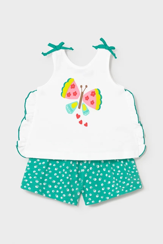 Mayoral set de bumbac pentru bebeluși bumbac turcoaz 1210.4N.Baby.PPY2