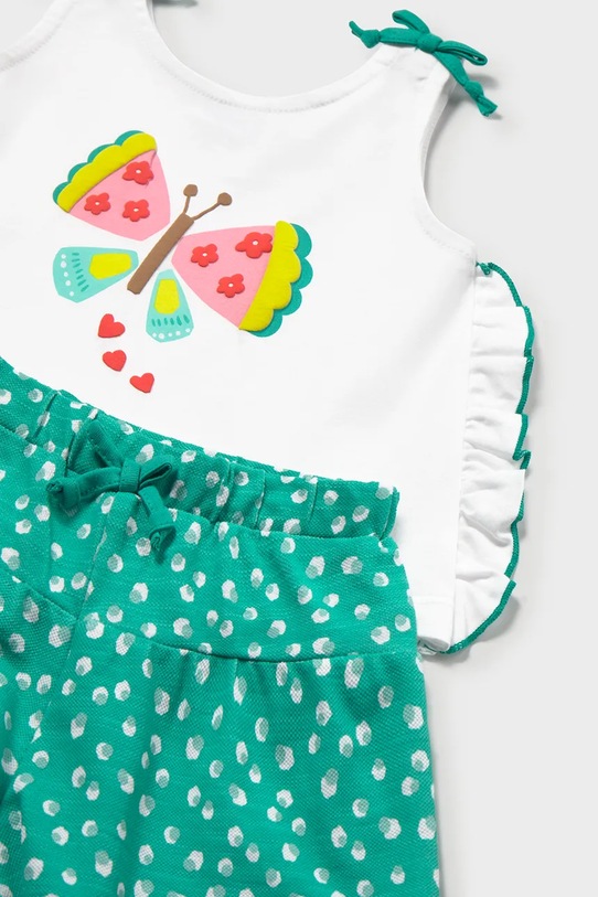 Fete Mayoral set de bumbac pentru bebeluși 1210.4N.Baby.PPY2 turcoaz