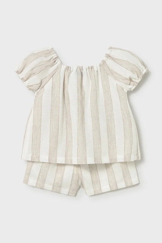 Dziewczynka Mayoral komplet bawełniany niemowlęcy 1211.4A.Baby.PPY2 beżowy