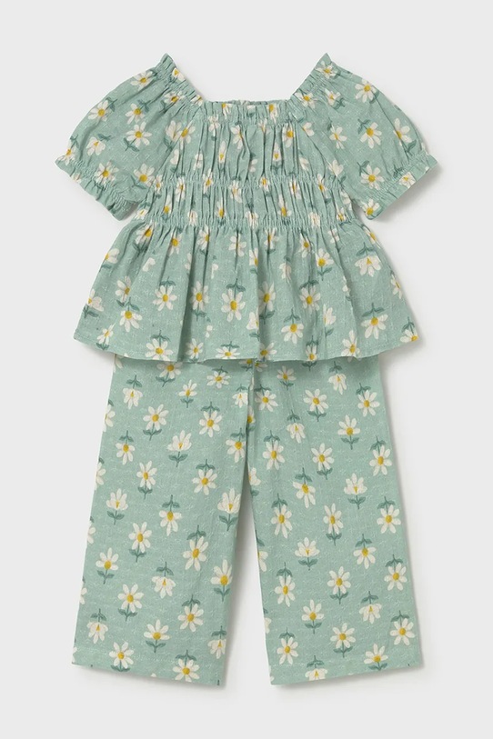 Παιδικό βαμβακερό σετ Mayoral 1513.4C.Baby.PPY2 τιρκουάζ SS26