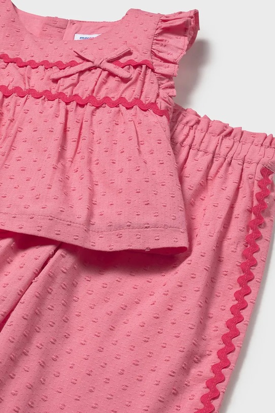 Mayoral komplet bawełniany dziecięcy różowy 1514.4D.Baby.PPY2