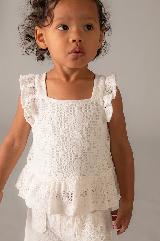 Παιδικό σετ Mayoral 1515.4E.Baby.PPY2 λευκό