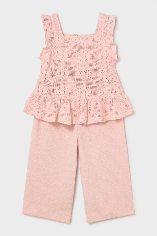 Mayoral komplet dziecięcy dzianina różowy 1515.4E.Baby.PPY2