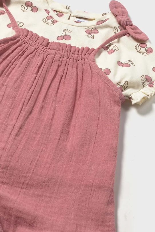 Dziewczynka Mayoral komplet bawełniany niemowlęcy 1656.4G.Baby.PPY2 różowy