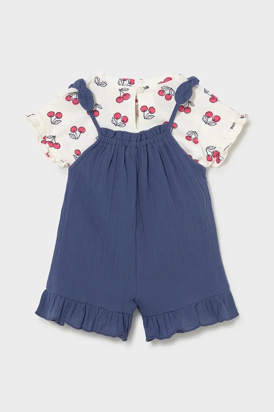 Mayoral komplet bawełniany niemowlęcy 1656.4G.Baby.PPY2 niebieski SS26