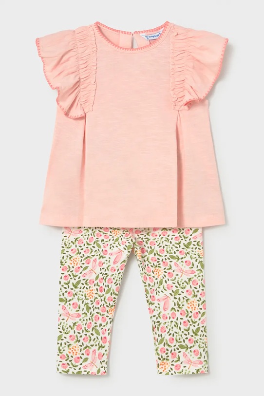 Mayoral komplet dziecięcy wzorzyste różowy 1748.4E.Baby.PPY2