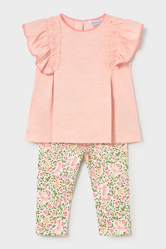 Mayoral komplet dziecięcy wzorzyste różowy 1748.4E.Baby.PPY2