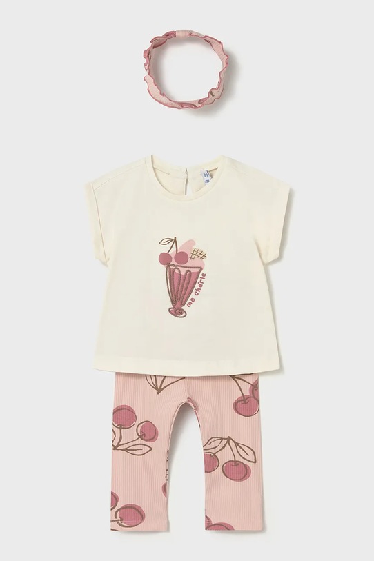 Παιδικό βαμβακερό σετ Mayoral βαμβάκι ροζ 1750.4G.Baby.PPY2