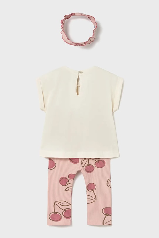 Pamučna dječja trenirka Mayoral 1750.4G.Baby.PPY2 roza SS26