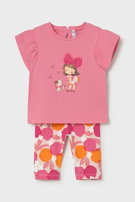 Mayoral komplet dziecięcy 1751.4K.Baby.PPY2 różowy SS26