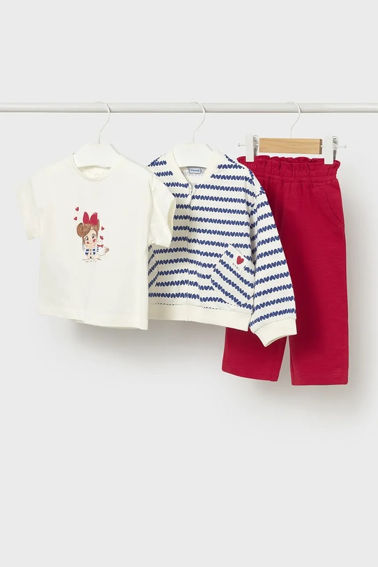 Mayoral komplet niemowlęcy wzorzyste czerwony 1830.4G.Baby.PPY2