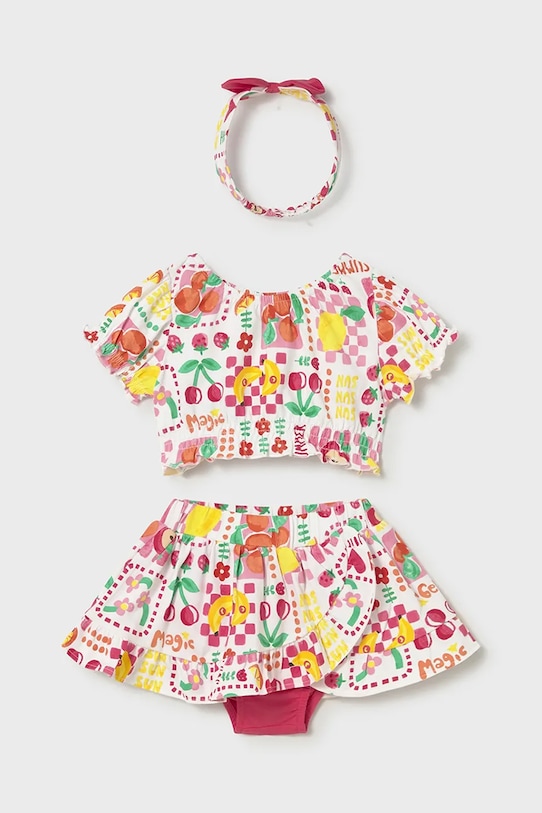 Mayoral komplet dziecięcy wzorzyste biały 1934.4L.Baby.PPY2