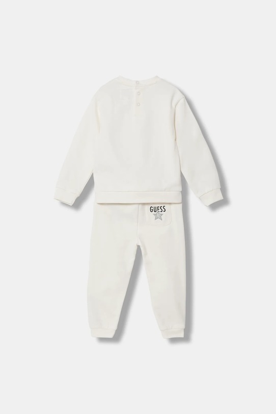 Guess dres bawełniany niemowlęcy 2-pack A6RG03.KA6R4.PPY2 beżowy SS26