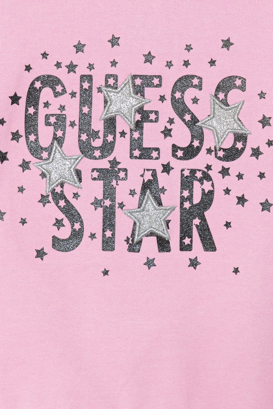 Guess dres bawełniany niemowlęcy 2-pack różowy A6RG03.KA6R4.PPY2