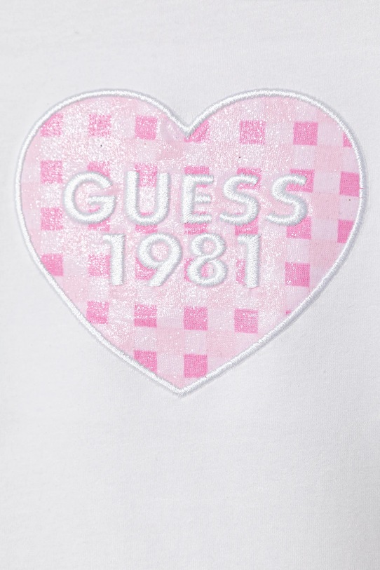 Dziewczynka Guess komplet bawełniany niemowlęcy A6RG04.K6YW4.PPY2 biały