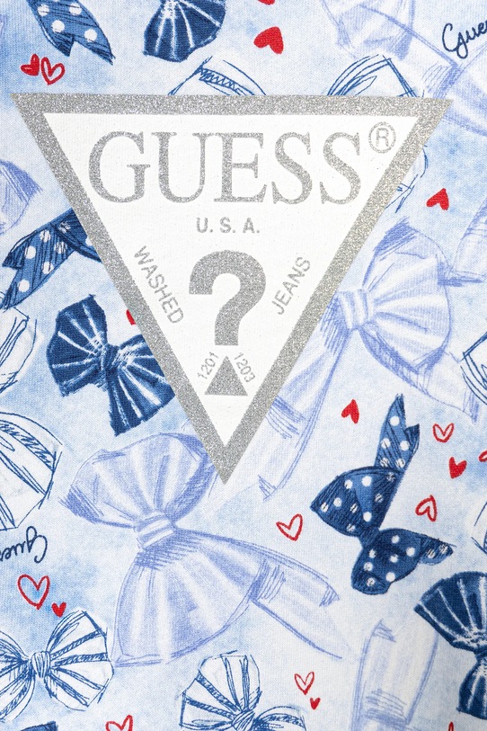 Dziewczynka Guess komplet niemowlęcy A6RG08.KA6R4.PPY2 niebieski