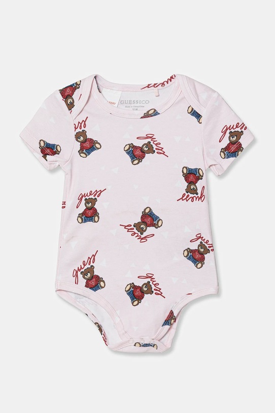 Dziewczynka Guess dres bawełniany niemowlęcy H6RW02.KA6W4.PPY2.G różowy
