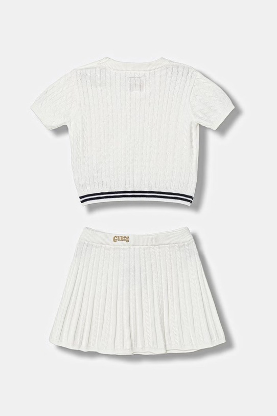 Guess komplet z domieszką wełny dziecięcy 2-pack K6RG08.Z37L1.PPY2 biały SS26