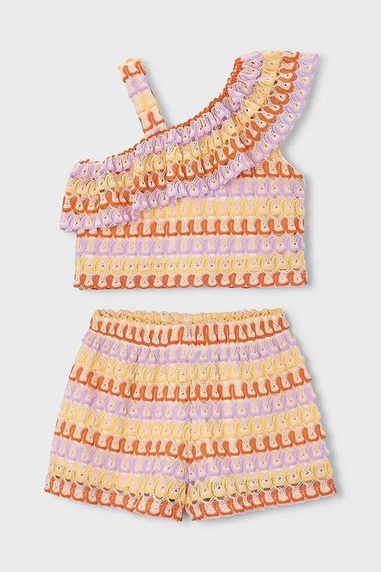 Mayoral komplet dziecięcy tkanina fioletowy 3225.6G.Mini.PPY2