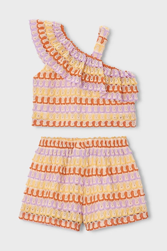 Mayoral komplet dziecięcy 3225.6G.Mini.PPY2 fioletowy SS26