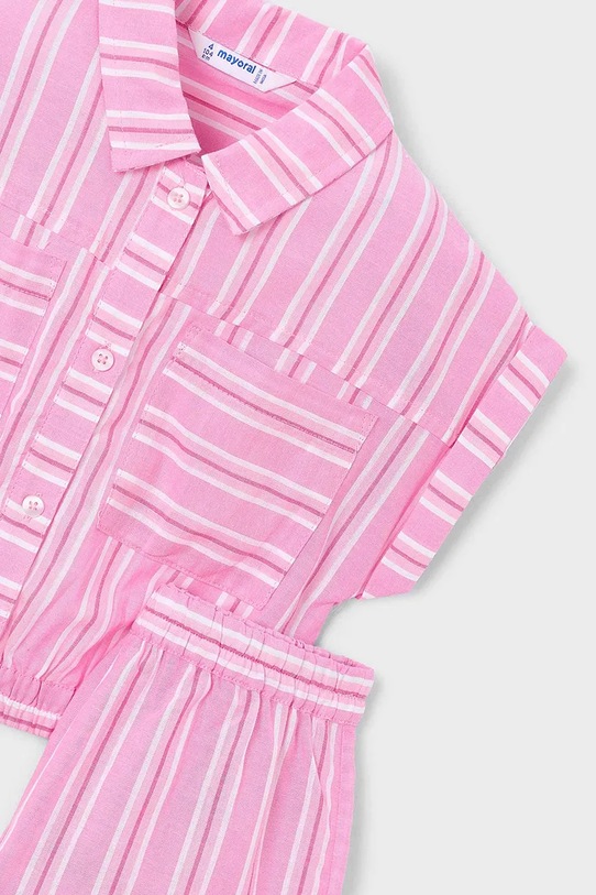 Mayoral komplet bawełniany dziecięcy różowy 3226.6H.Mini.PPY2