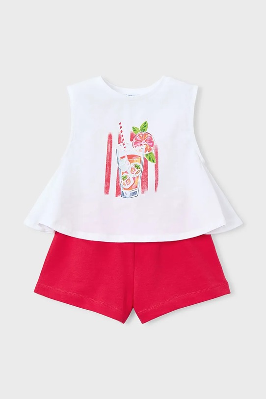 Παιδικό βαμβακερό σετ Mayoral στάμπα ροζ 3228.6L.Mini.PPY2