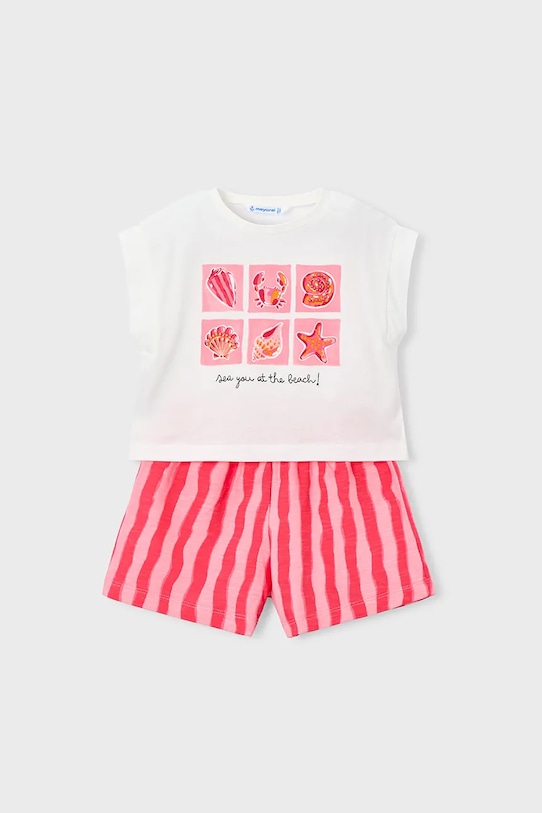 Pamučna dječja trenirka Mayoral 3234.6N.Mini.PPY2 roza SS26