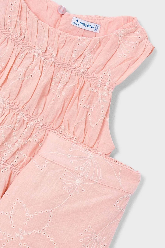 Mayoral komplet bawełniany dziecięcy różowy 3592.6A.Mini.PPY2