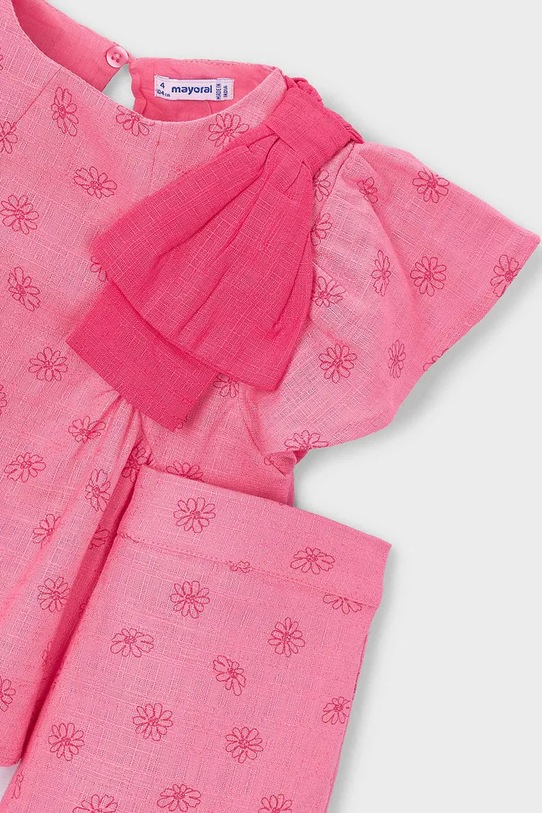 Deklice Otroški komplet z dodatkom lana Mayoral 3594.6C.Mini.PPY2 roza