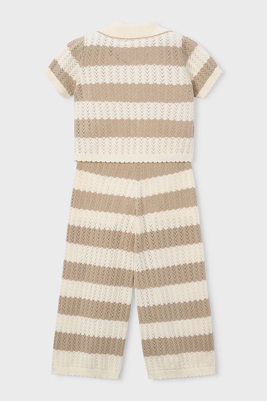 Детски памучен комплект Mayoral 3595.6C.Mini.PPY2 бежов SS26