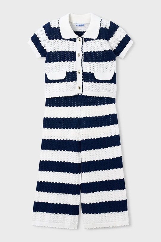 Pamučna dječja trenirka Mayoral 3595.6C.Mini.PPY2 mornarsko plava SS26