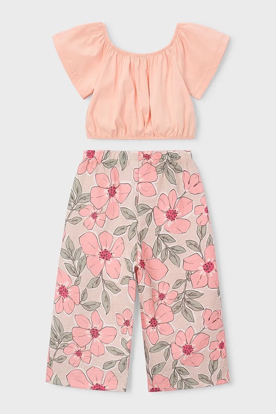 Dziewczynka Mayoral komplet bawełniany dziecięcy 3597.6L.Mini.PPY2 pomarańczowy