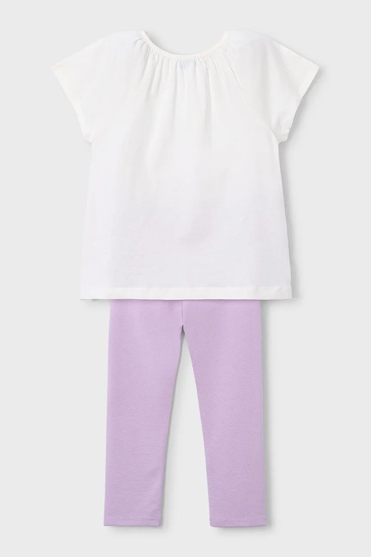 Παιδικό βαμβακερό σετ Mayoral 3723.6A.Mini.PPY2 μωβ SS26