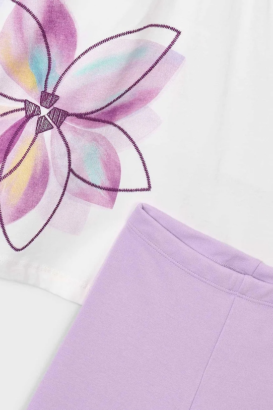 Κοριτσίστικα Παιδικό βαμβακερό σετ Mayoral 3723.6A.Mini.PPY2 μωβ