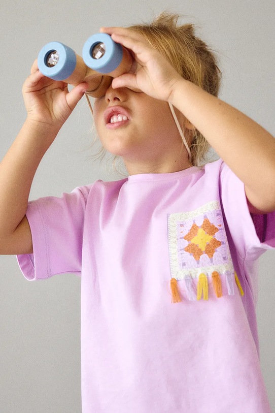 Παιδικό σετ Mayoral 3727.6F.Mini.PPY2 μωβ