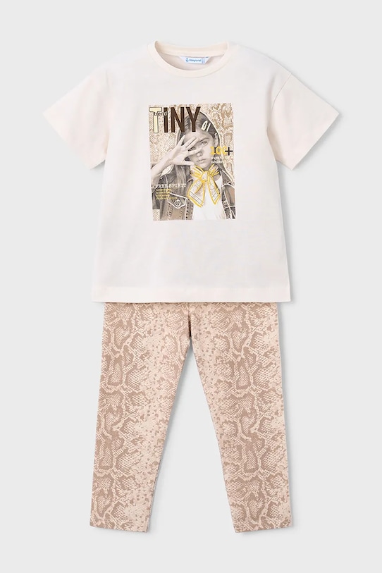 Παιδικό σετ Mayoral 3727.6F.Mini.PPY2 μπεζ SS26