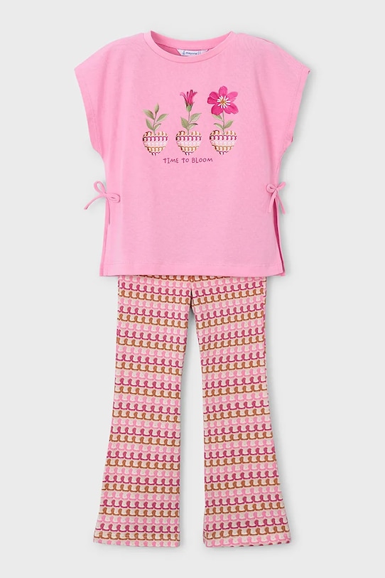 Παιδικό σετ Mayoral στάμπα ροζ 3728.6G.Mini.PPY2