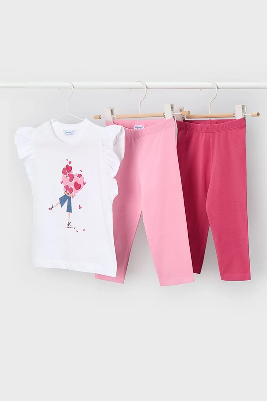 Mayoral komplet dziecięcy nadruk różowy 3729.6H.Mini.PPY2