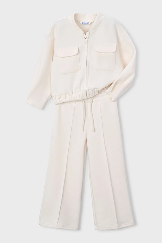 Mayoral dres dziecięcy dzianina beżowy 3890.6F.Mini.PPY2