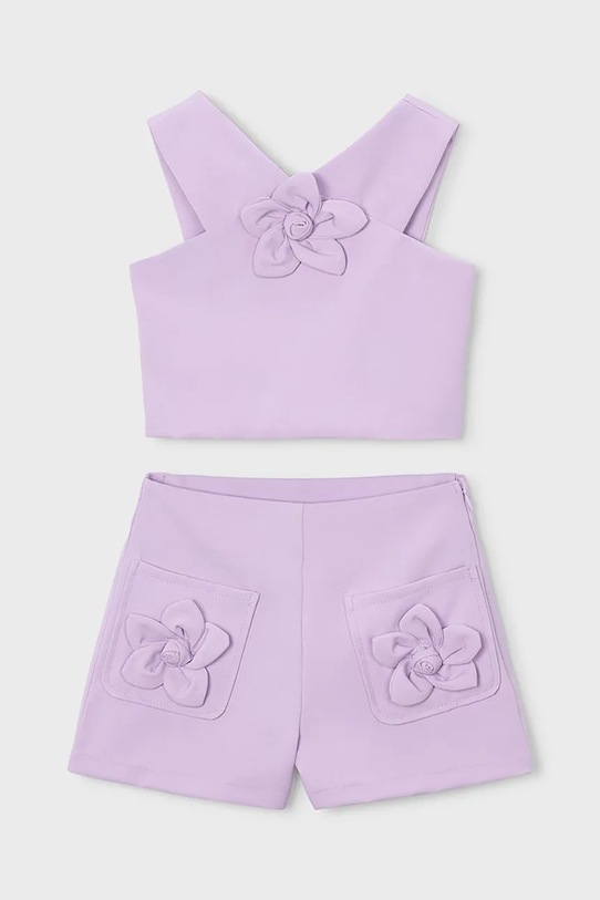 Mayoral komplet dziecięcy tkanina fioletowy 3948.6D.Mini.PPY2