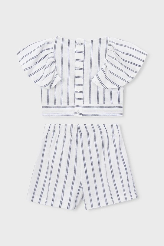 Mayoral komplet z domieszką lnu dziecięcy 3949.6F.Mini.PPY2 beżowy SS26