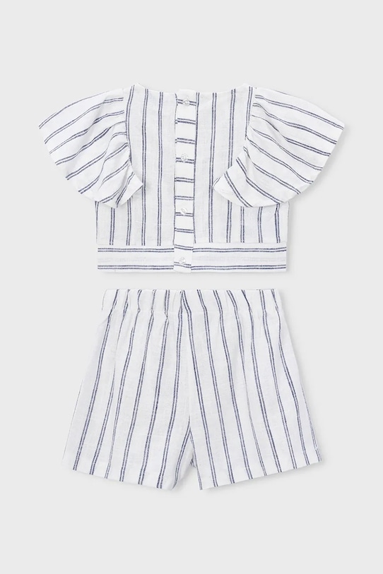 Mayoral komplet z domieszką lnu dziecięcy 3949.6F.Mini.PPY2 beżowy SS26