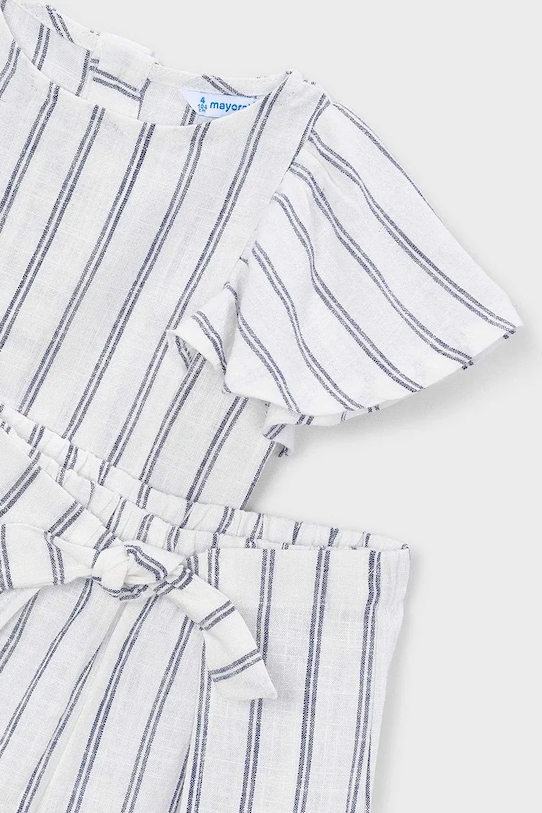 Dziewczynka Mayoral komplet z domieszką lnu dziecięcy 3949.6F.Mini.PPY2 beżowy