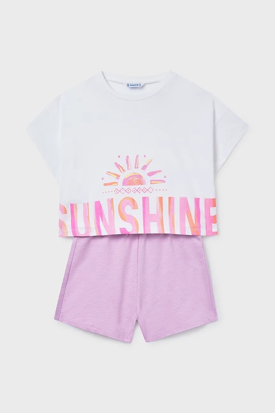 Παιδικό βαμβακερό σετ Mayoral βαμβάκι μωβ 6211.8K.Junior.PPY2