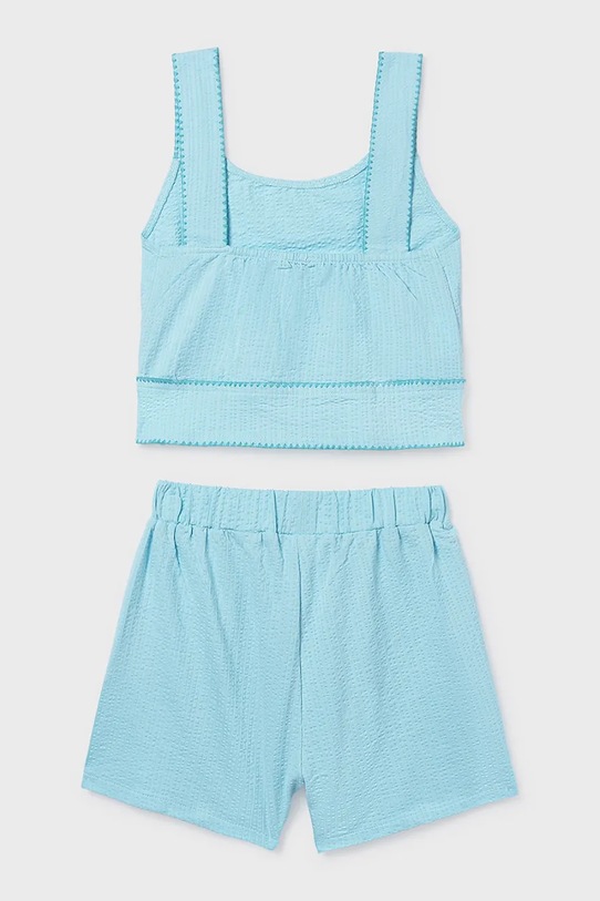 Dziewczynka Mayoral komplet bawełniany dziecięcy 6213.8K.Junior.PPY2 niebieski