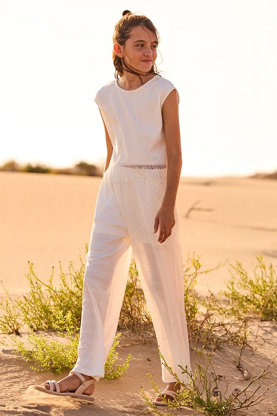 Mayoral komplet dziecięcy z elastanem biały 6558.8A.Junior.PPY2