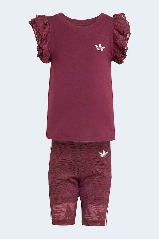 adidas Originals αθλητικό σετ παιδικό KC6796 μπορντό SS26